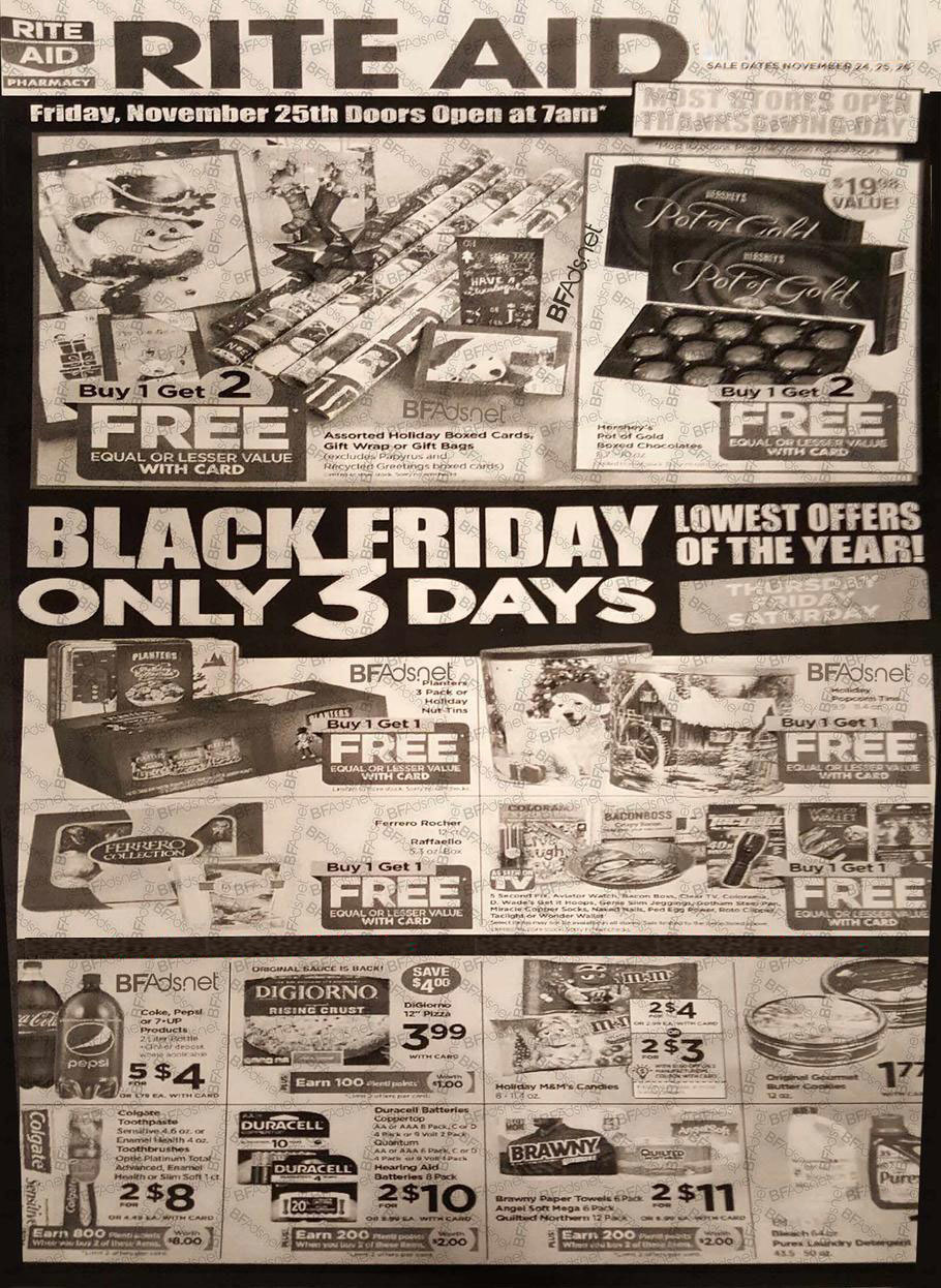 Rite Aid Black Friday 2016 Ad - Page 1