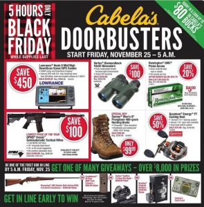 Cabela's Black Friday 2016 Ad - Page 1