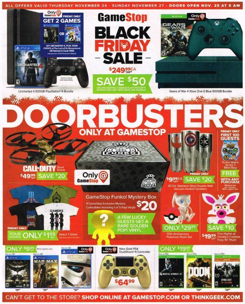 GameStop Black Friday 2016 Ad - Page 1