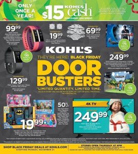 Kohls Black Friday 2016 Ad - Page 1