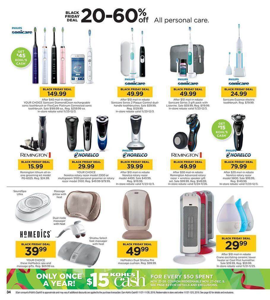 Kohls Black Friday 2016 Ad - Page 34