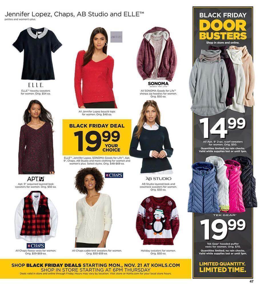 Kohls Black Friday 2016 Ad - Page 47