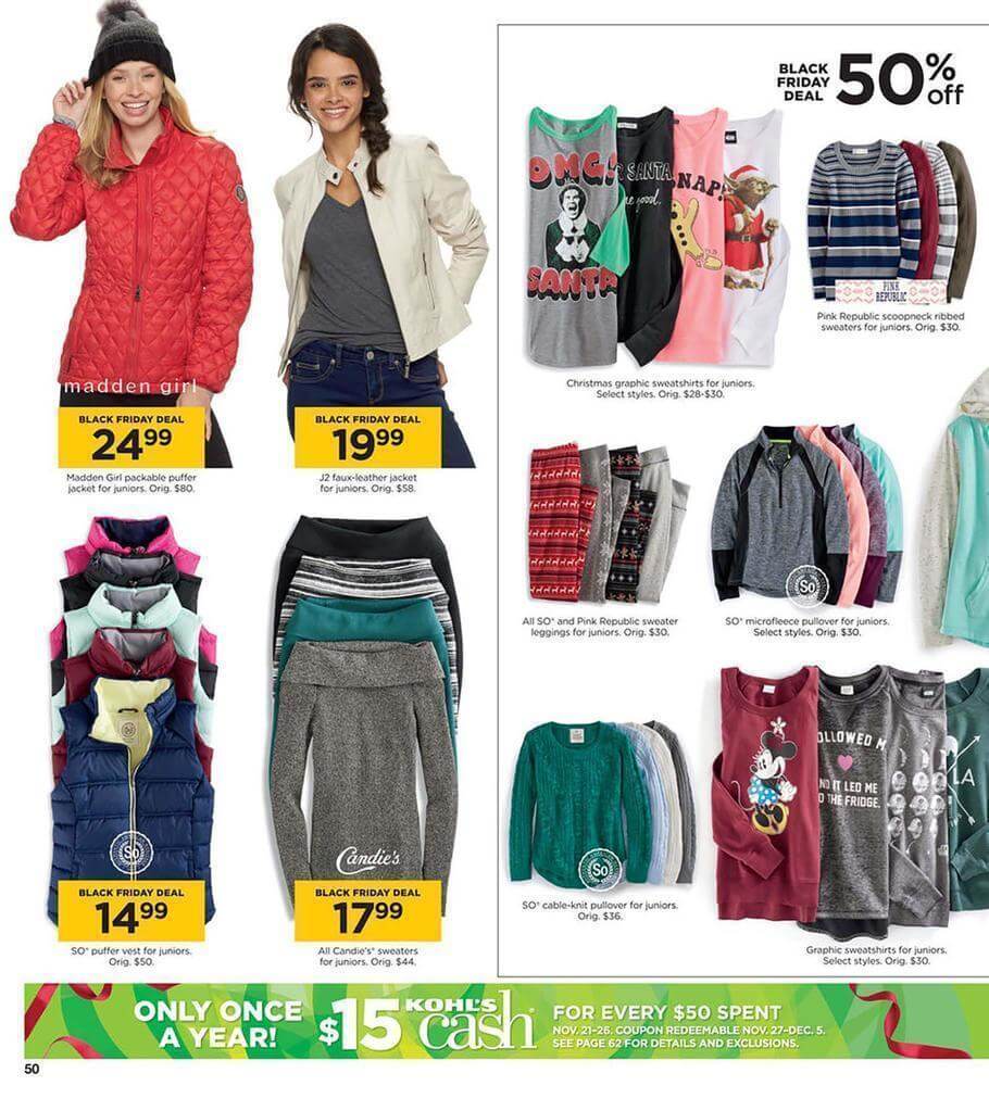 Kohls Black Friday 2016 Ad - Page 50