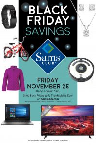 Sam's Club Black Friday 2016 Ad - Page 1