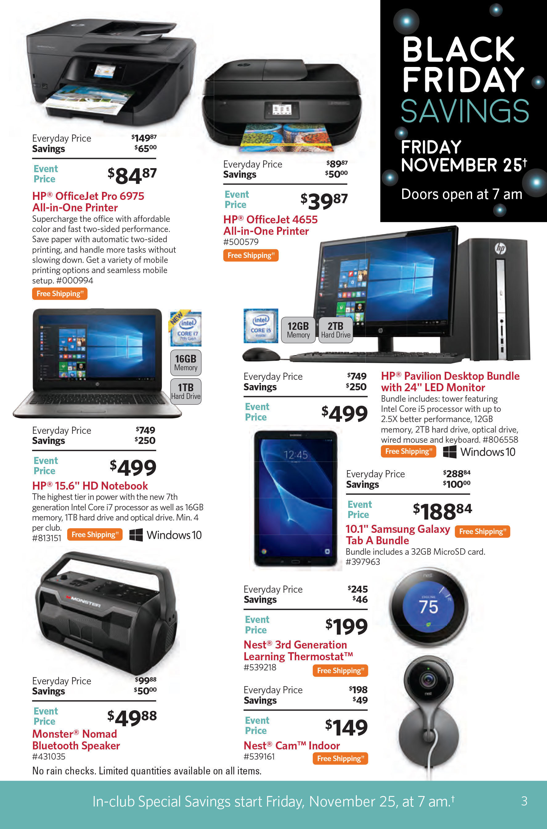 Sam's Club Black Friday 2016 Ad - Page 3