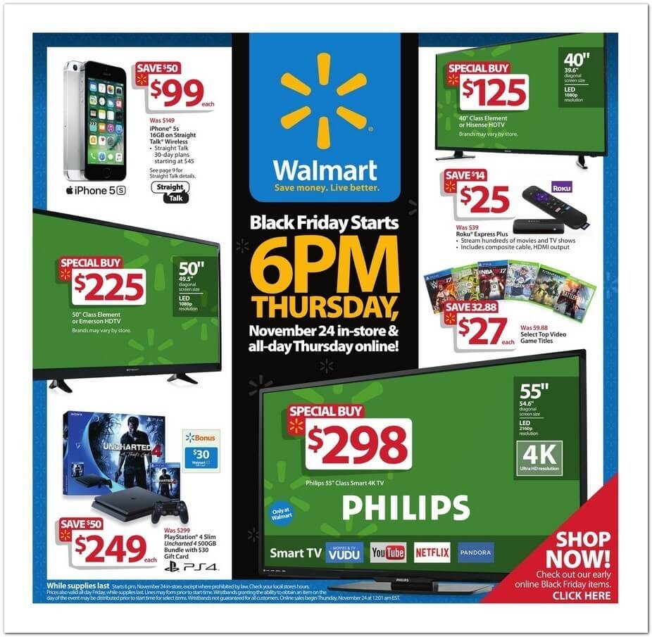 Walmart Black Friday 2016 Ad - Page 1